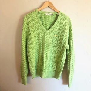 Magnolia Lane Masters Green Golf Sweater